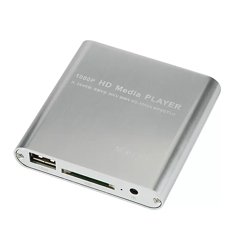 Reproductor Multimedia HDD Full HD 1080P USB externo, dispositivo con SD, TV Box, compatible con MKV, H.264, RMVB, WMV, HDD, 21