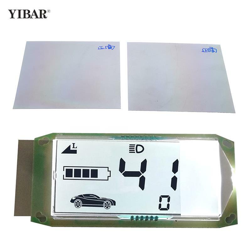 2Pcs LCD Electric Vehicle Polarized Film Image Display Screen Watch Battery Car Large Cell Phone  9*9CM