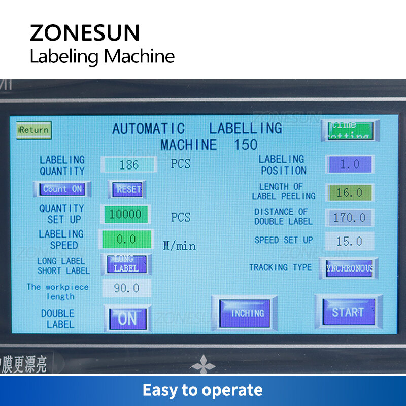 ZONESUN แบนพื้นผิวเครื่องติดฉลากเครื่องสำอางกล่องแพ็คเก็ตกล่องหนังสือสามารถอาหารป้าย Applicator สำหรับการผลิต ZS-TB170