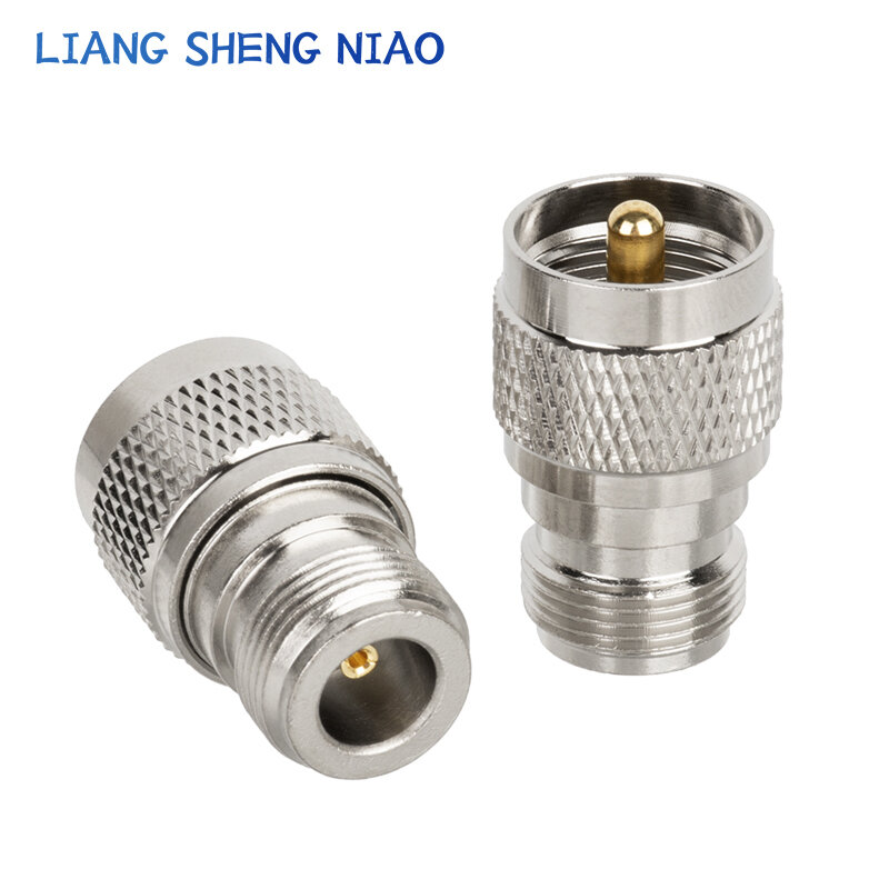 1pcs UHF PL259 SO239 TO N Connector UHF Male Jack To N Female Plug RF Coax Connector Straight Adapter SL16 N TYPE Crossover sub
