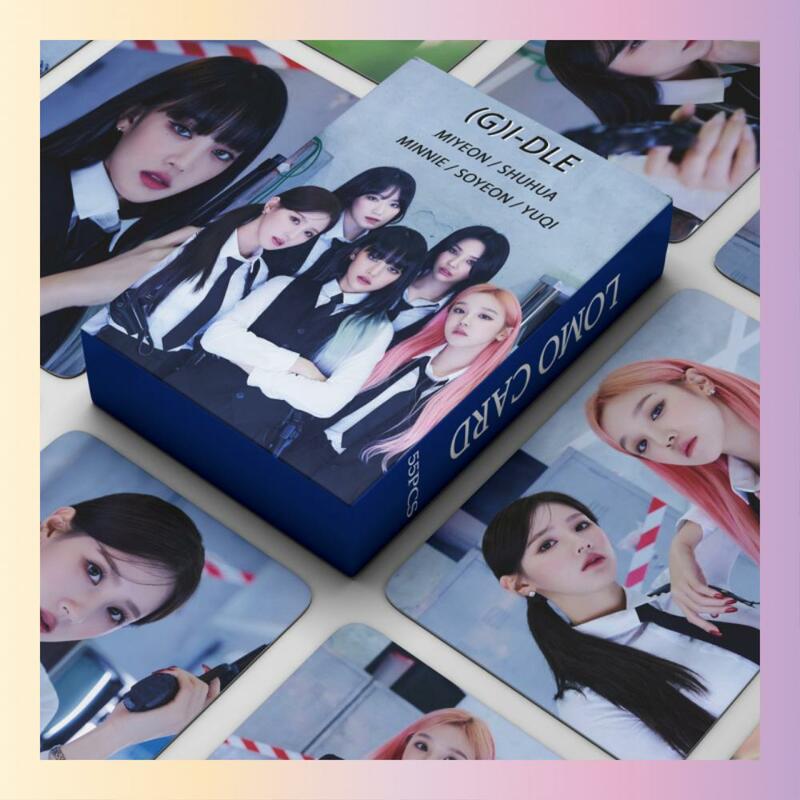 XIURAN 55Pcs/Box (G)I-DLE Minnie Mini Album Photocard KPOP Lomo Card (READY STOCK)