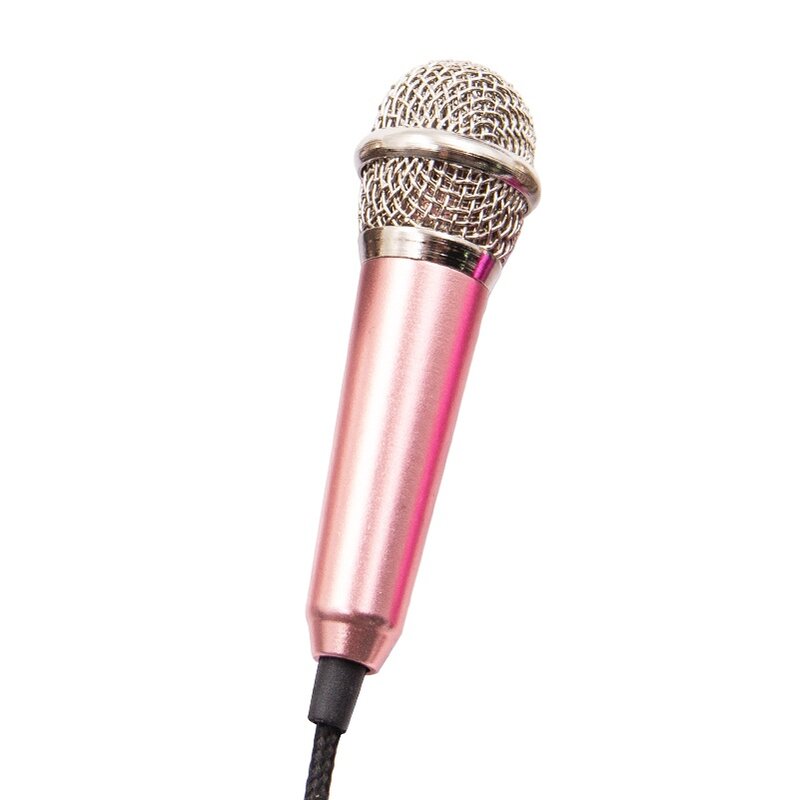 Microfone portátil 3.5mm estéreo estúdio microfone ktv karaoke mini microfone para telefone inteligente computador portátil desktop de áudio portátil