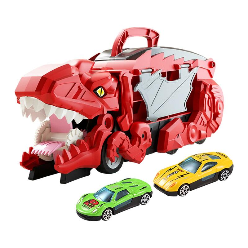 Mainan mobil truk dinosaurus yang dapat disimpan untuk usia 3 4 5 tahun hadiah ulang tahun anak perempuan