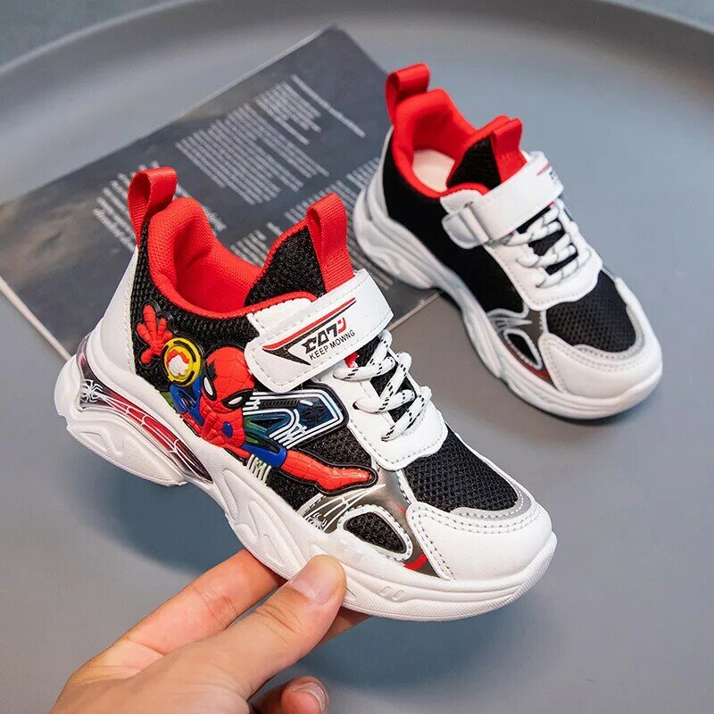Disney boys scarpe sportive Cartoon School maglia per bambini traspirante Running White Fashion Cool Shoes Sneaker taglia 21-38