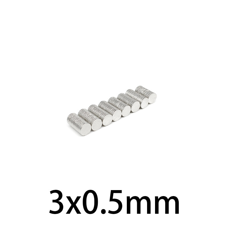 100-5000 шт., неодимовые магниты, 3x0,5 мм