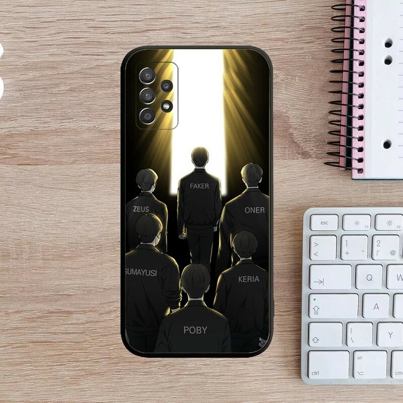 T1 Team L-Lols LPL Phone Case For Samsung Galaxy A13,A21s,A22,A31,A32,A52,A53,A71,A80,A91 Soft Black Cover
