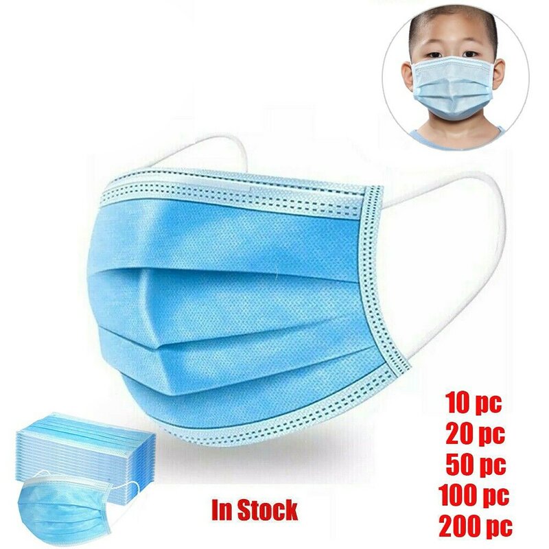Mascarilla protectora desechable para niños, máscara de seguridad de algodón con diseño de filtro de tres capas, varios estilos
