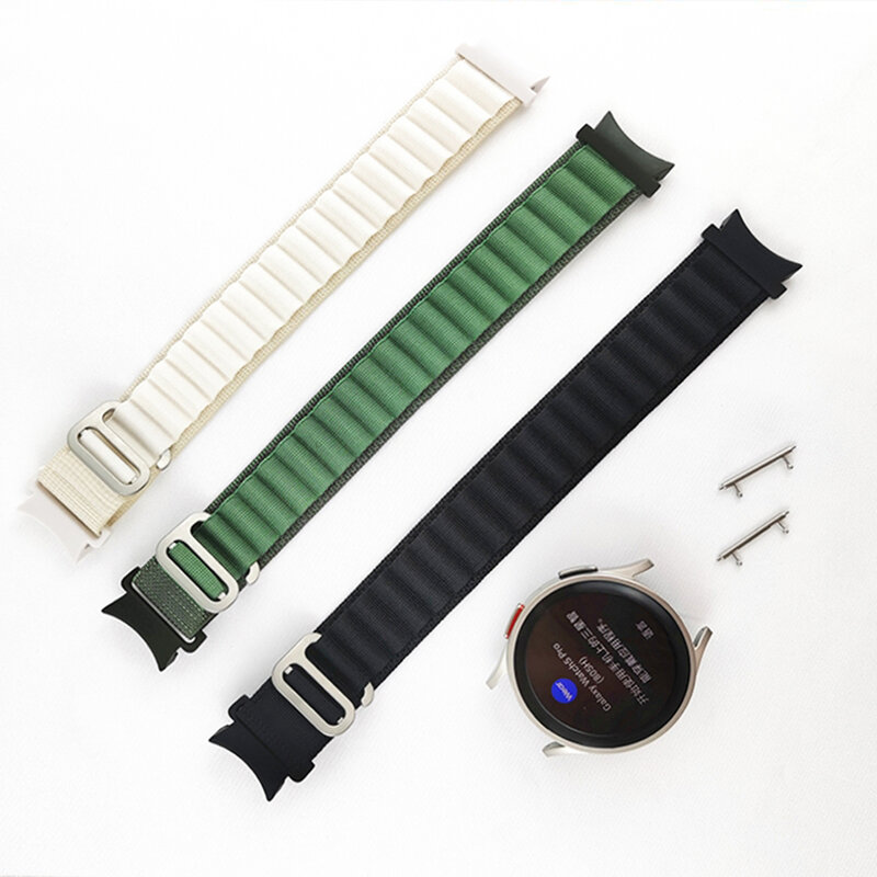 Boucle alpine de sport pour Samsung Galaxy Watch 6/5/4, bracelet en nylon G, bracelet classique, 44mm, 40mm, 5pro, 45mm, 43mm, 47mm