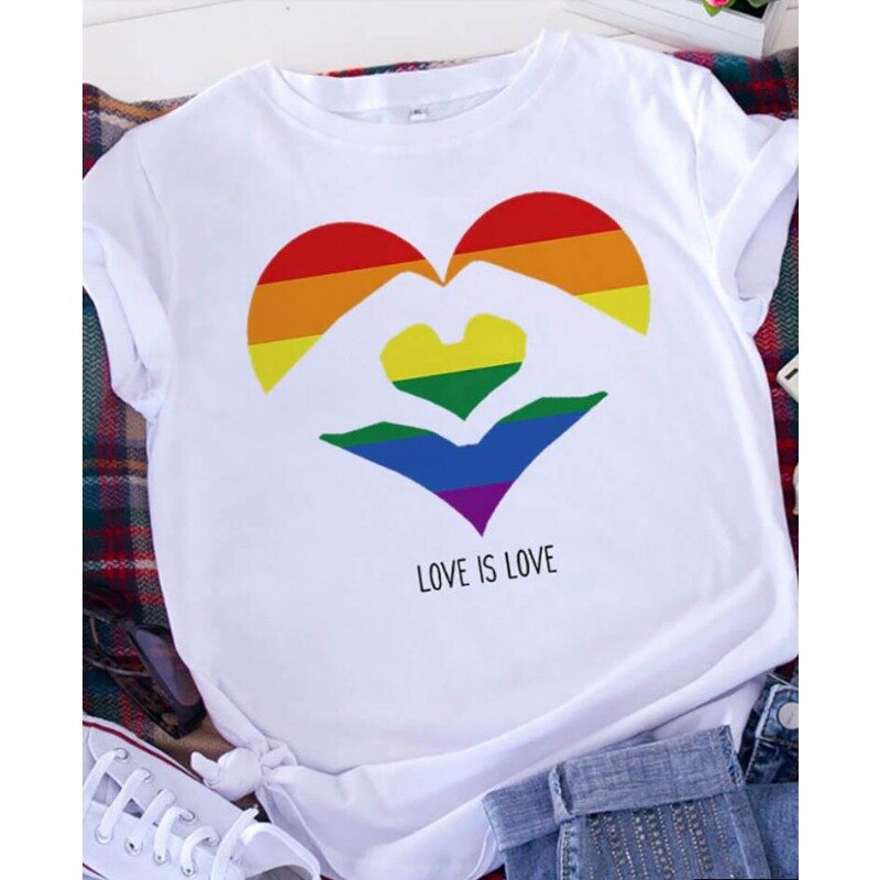 T-shirt con stampa grafica Free Spirit Brave Soul donna manica corta Leopard Heart manica corta Valentine Heart Graphic T-shirt