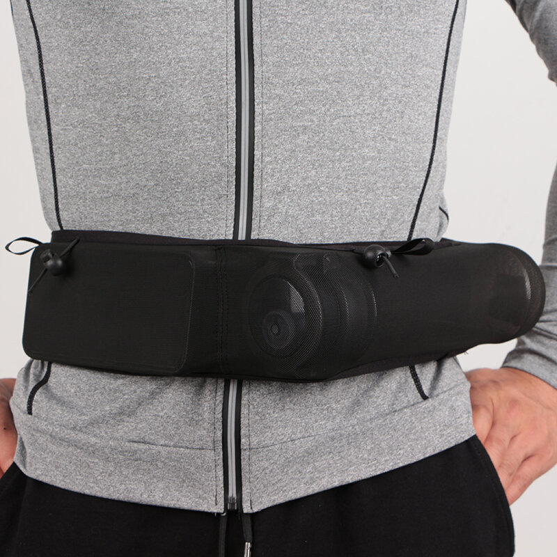 Marathon running sports belt bag, lightweight invisible belt, mesh water bottle, multifunctional and high-capacity cycling waist