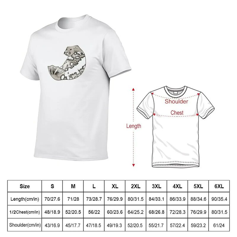T-shirt uni avec sceau annelé Saimaa pour hommes, interconnexion, médicaments mignons, grande taille