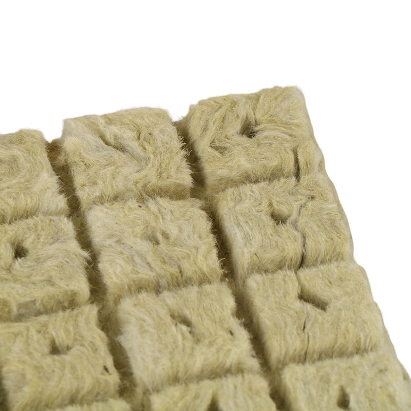 Cubos de medios de cultivo hidropónicos de lana de piedra, 50 piezas, 25x25x25mm, cubos de plantas, sustrato sin suelo, bloque de plántulas de enchufe de lana de roca