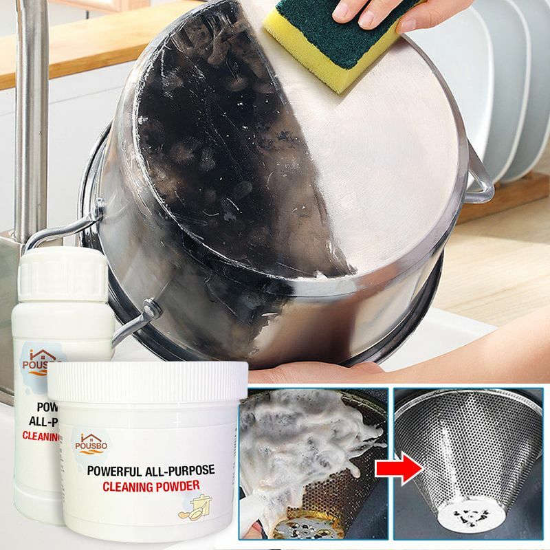 110/250g potente cucina detergente per polvere per tutti gli usi cucina forte agente detergente per sporco pesante multifunzionale Bubble Powde