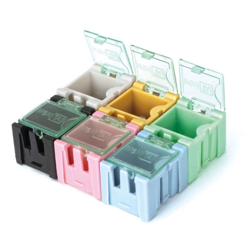 Organizador peças pequenas para caso caixa armazenamento ferragem plástico durável para parafusos porcas unhas bolso