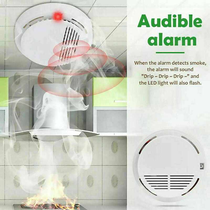 C5 detektor dymu Alarm przeciwpożarowy w domu zasilanie bateryjne bezpieczeństwa pożarowego Alarm przeciwpożarowy bezpieczeństwo życia urządzenia wczesnego ostrzegania
