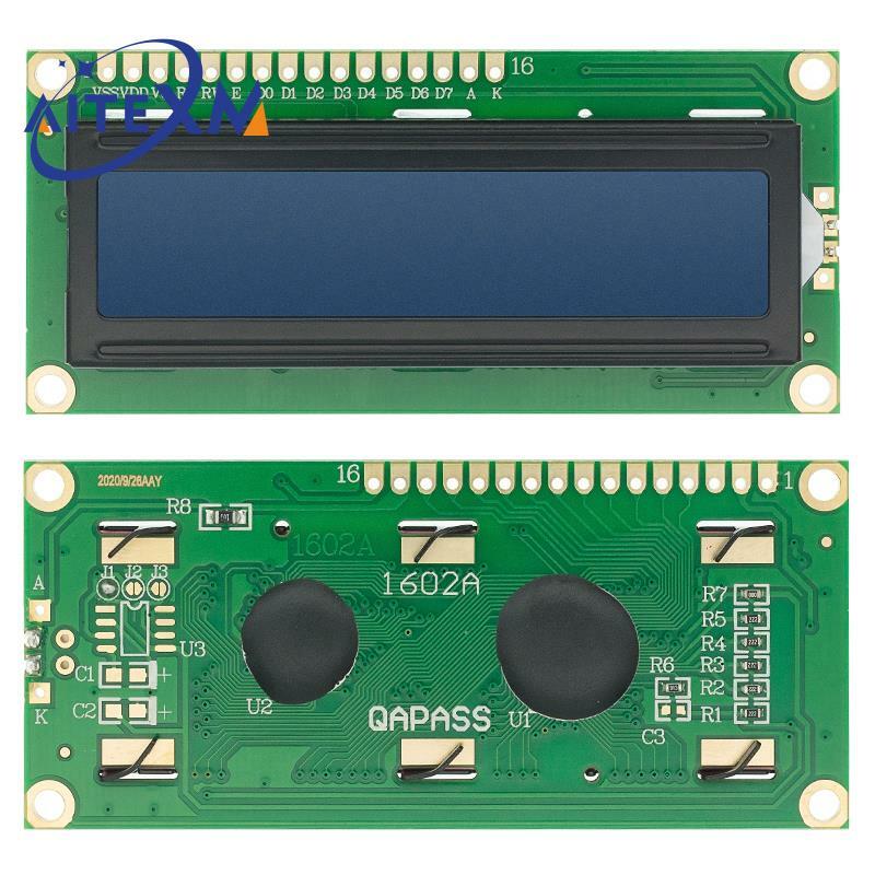Modul tampilan I2C LCD1602 layar hijau biru 5V PCF8574 adaptor IIC Llate UNTUK Arduino