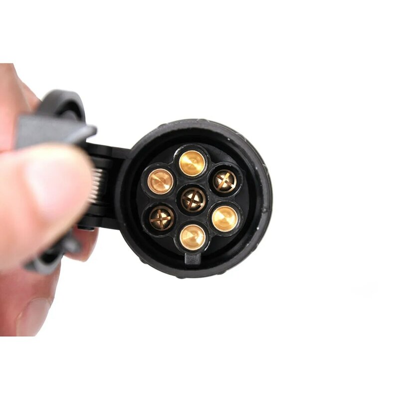 Trwałe 13 do 7 wtyk pinowy Adapter złącze do przyczepy 12V hak holowniczy wodoodporne wtyczki Adapter gniazda chroń połączenia A30