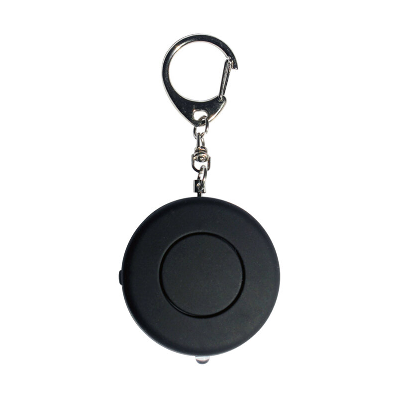 Sirène d'alarme de sécurité personnelle Mini Circle, porte-clés avec lampe de poche LED, 120 dB, extérieur, femmes, filles, enfants, nouveau