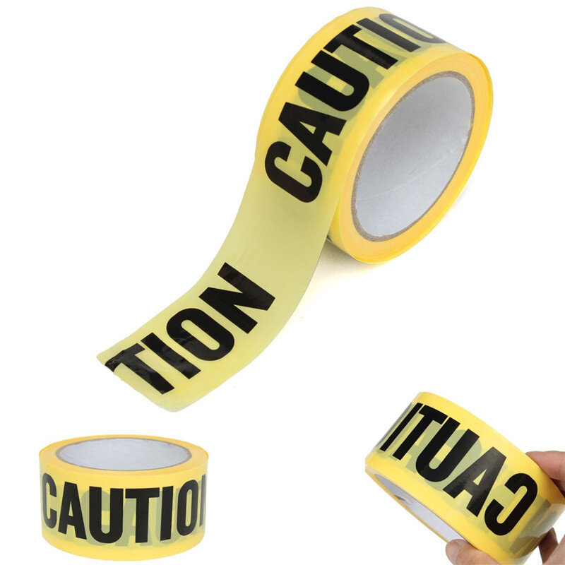 25mx5cm Roll Yellow Caution Tape for Safety Barrier for Police Barricade for Contractors New Arrival