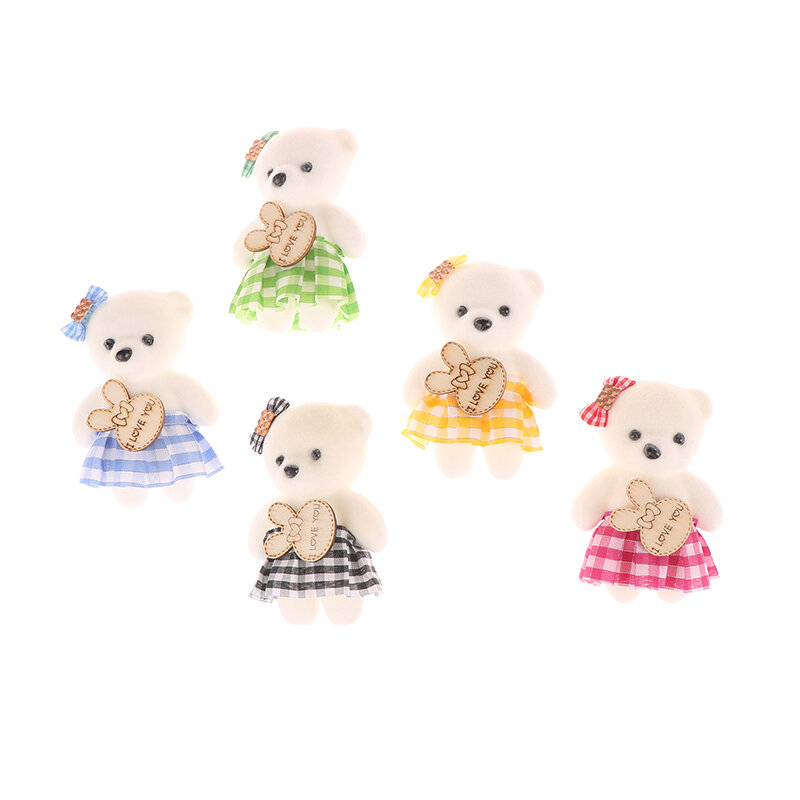 10 pz/set Bouquet di orsi piccolo orsacchiotto coppia orso confezione regalo regalo di nozze regalo di compleanno