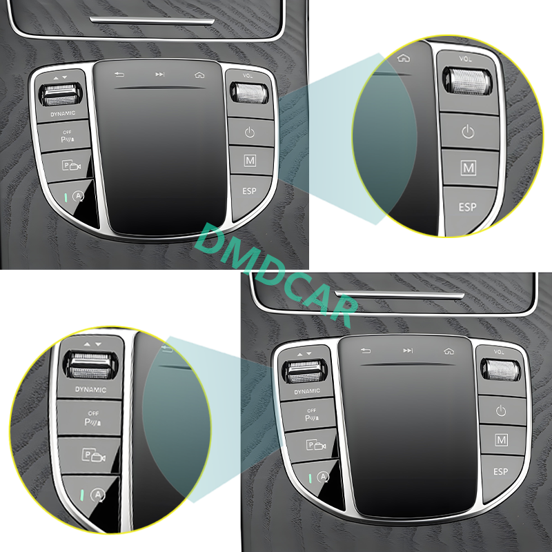 Panel Trim Mouse sentuh, instalasi mudah untuk Benz E / C Kelas GLC 2015-2019 peningkatan Interior lama ke baru