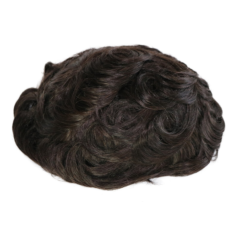 Прочный Невидимый натуральный парик для мужчин ToupeeMen Microskin, парик из человеческих волос, парик из искусственной кожи