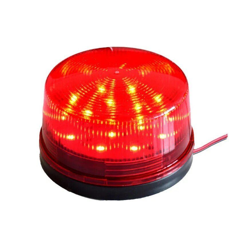 스트로브 라이트 빨간색 알람 표시기 LED 소형 깜박이 가정용 알람 깜박이, 12V, 24V, 220V