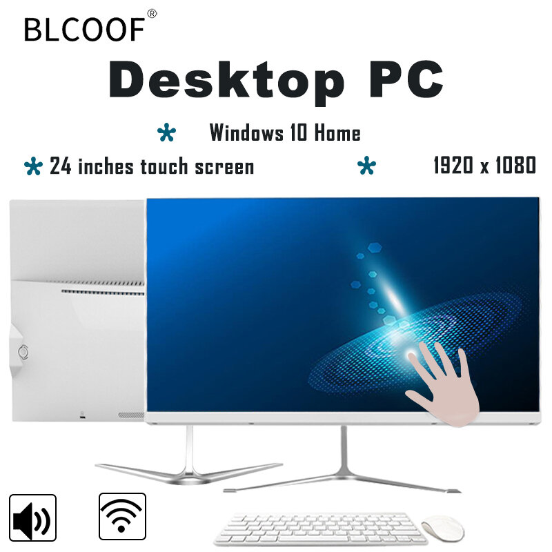 All-in-1 Gaming PC Desktop computador com tela sensível ao toque, Intel Core i7-3770, 24 "Monoblock PC, RAM 8 GB, 16GB, conjunto completo