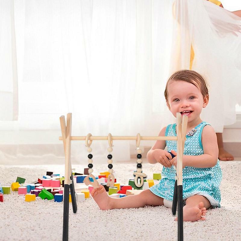 Gioca palestra telaio in legno artigianato neonati palestra giocattolo attrezzature per il Fitness per bambini per sala giochi Nursery Room centro educativo per la prima infanzia