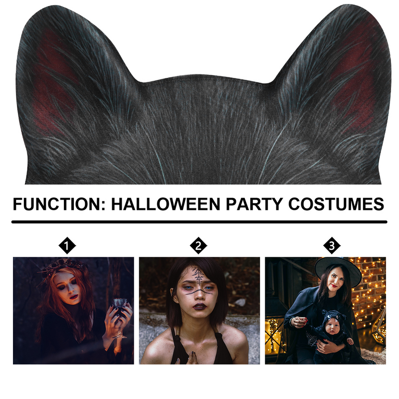 Máscara de gato para Halloween, máscara divertida para carnaval, cubierta facial de gato, accesorios para disfraces, 1 unidad