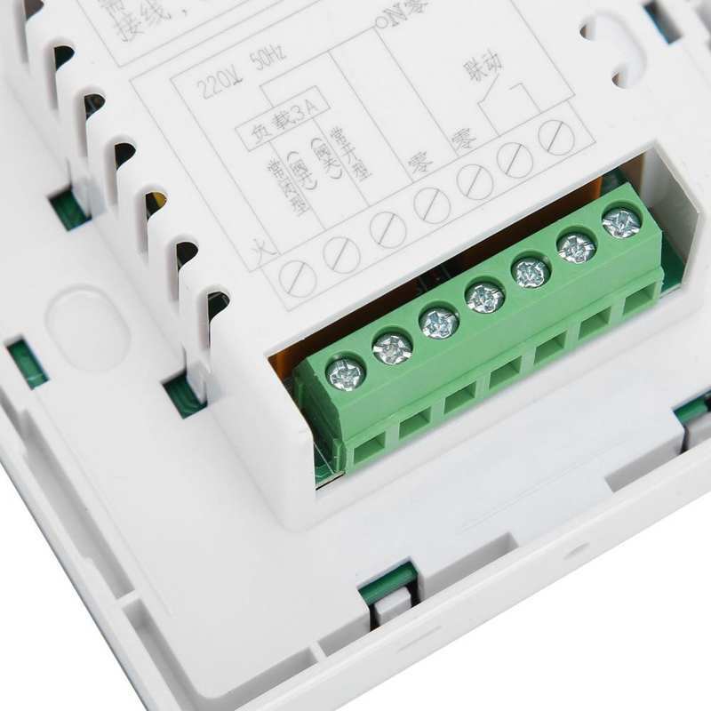 온도 컨트롤러 패널 AC220V 물/바닥 난방 온도 조절기, 벽 장착 스토브 디지털 제어 온도 스위치, 1 개