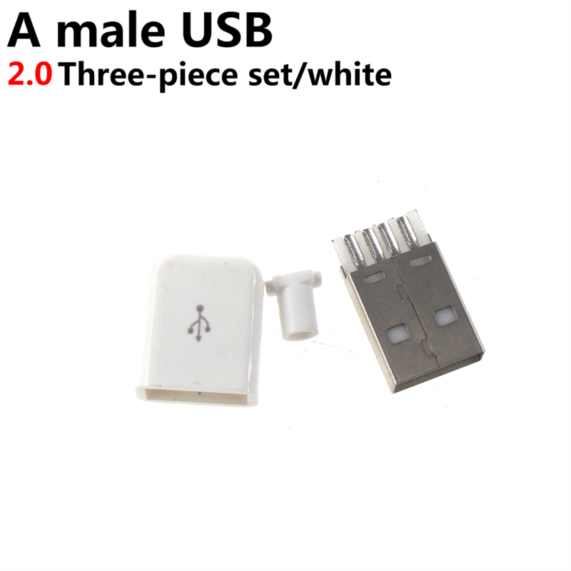 50 قطعة USB 2.0 3.0 ذكر نوع USB موصل ثنائي الفينيل متعدد الكلور التوصيل 180 درجة SMT مصلحة الارصاد الجوية ذكر USB موصلات