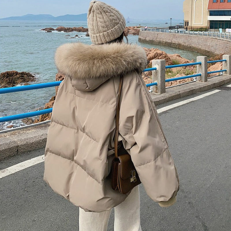 Jaqueta curta de algodão acolchoada feminina, casaco de inverno, moda coreana, roupa de estudante, espessada, quente, novo, 2023, 2023