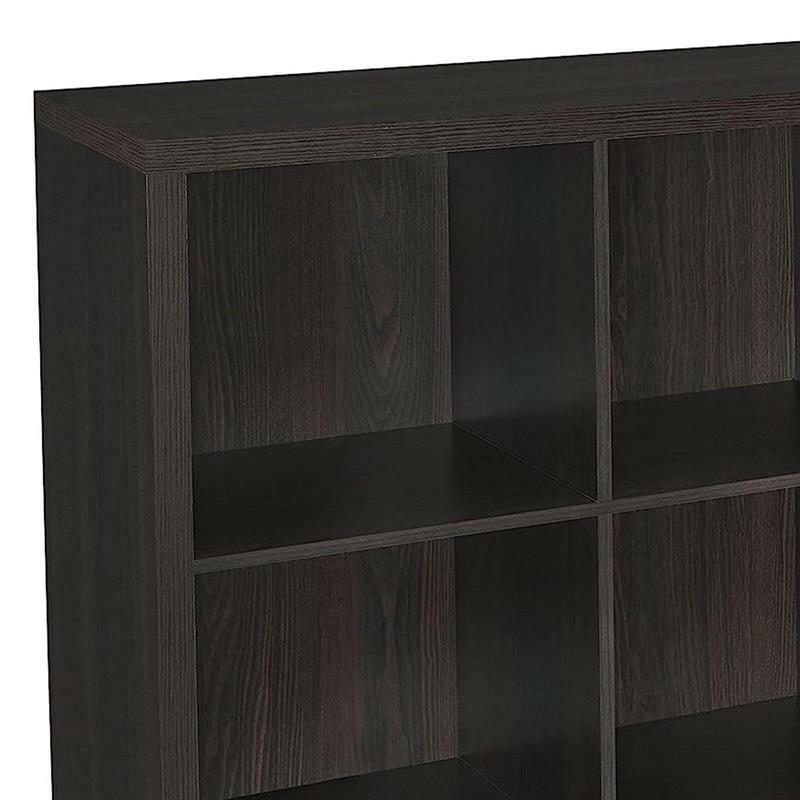 ClosetMaid 9 Cube Storage Shelf, Bookshelf, Home Organizer com painel traseiro, preto