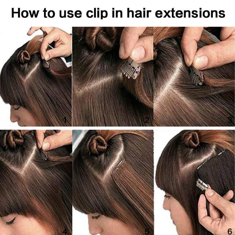 Clip in menschlichem Haar gerade Haar verlängerungen 30 Zoll Haarteil natürliche Haar verlängerungen voller Kopf Clip in natürlichen Haars pange