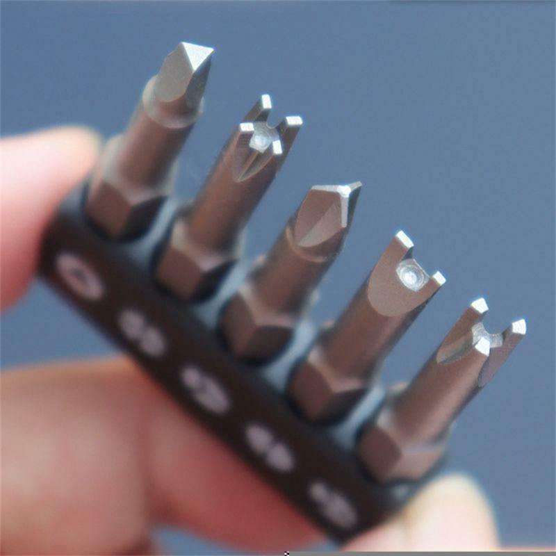 5Pcs Special-shaped Screwdriver Set 50mm U-shaped Y-Type Triangle Inner Cross Three Points Screwdriver Bit Hand Tool Accessories