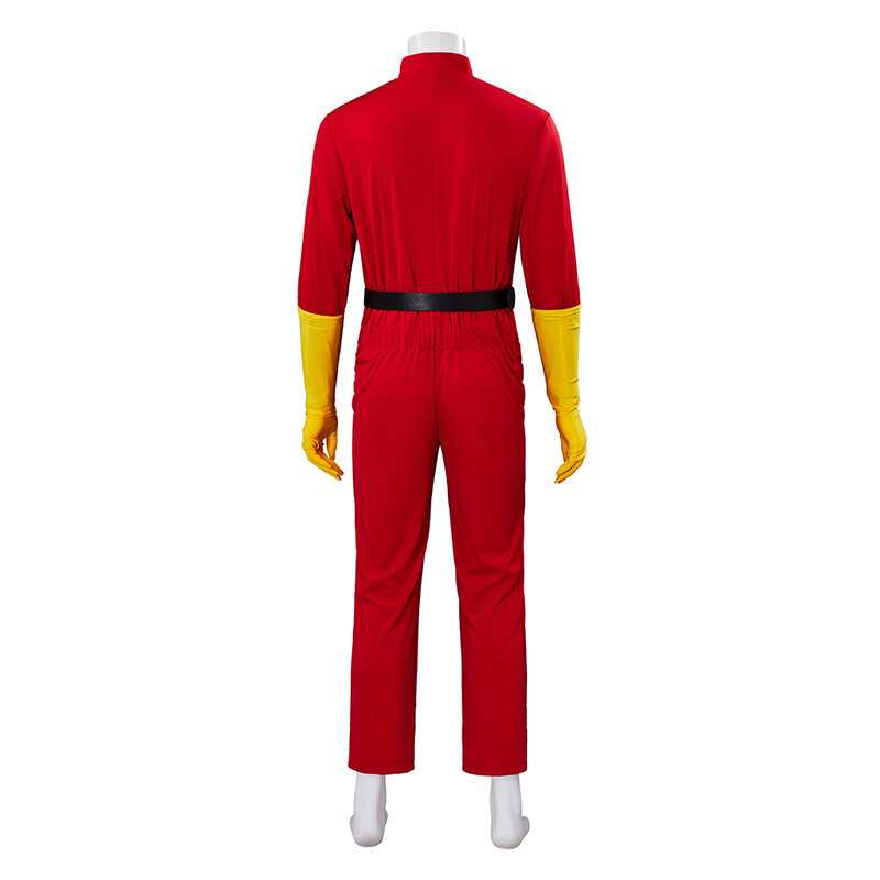Darryl Walker Cosplay Kostüm Blankman Darryl Film Cosplay Kostüm rot Bodysuit Umhang Anzug männlich Halloween Party Outfits