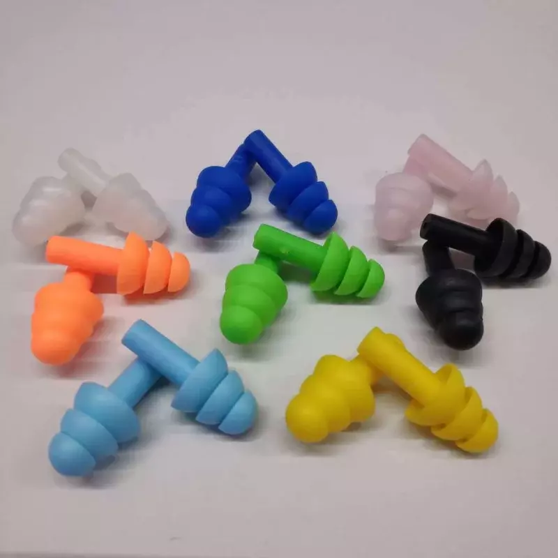 10Pairs=20PCS Waterproof Swimming Silicone Swim Earplugs for Adult Swimmers Children Diving Soft Anti-Noise Sleep Ear Plug New