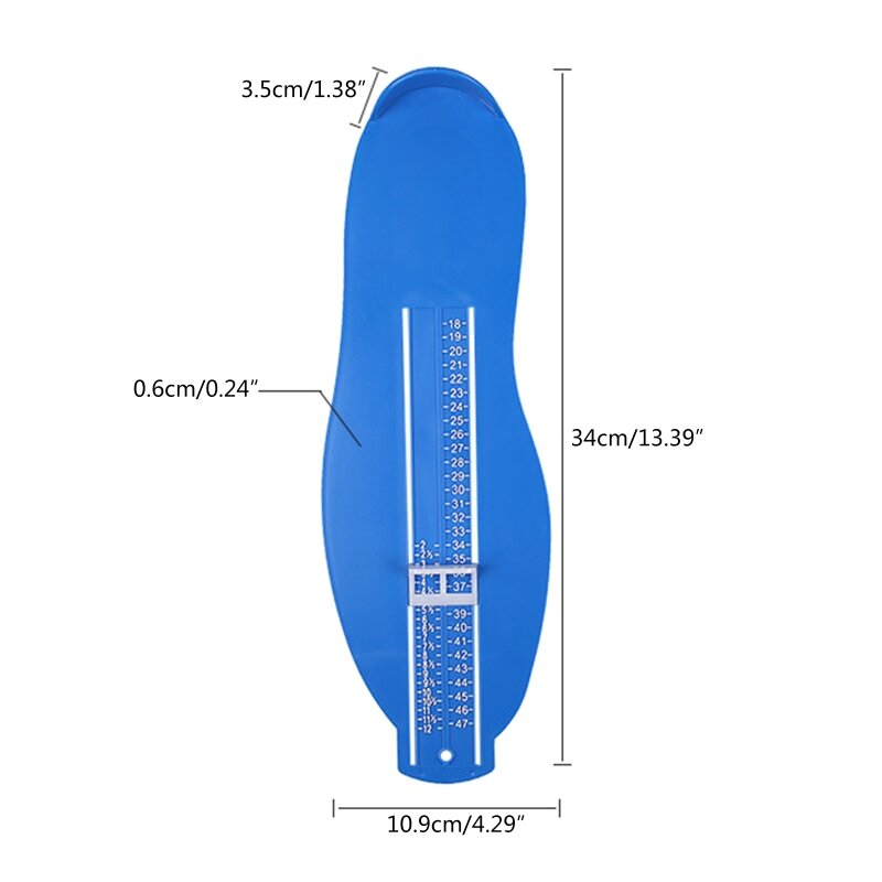 Pro pé medida ferramenta calibre adultos crianças sapatos ajudante tamanho régua de medição