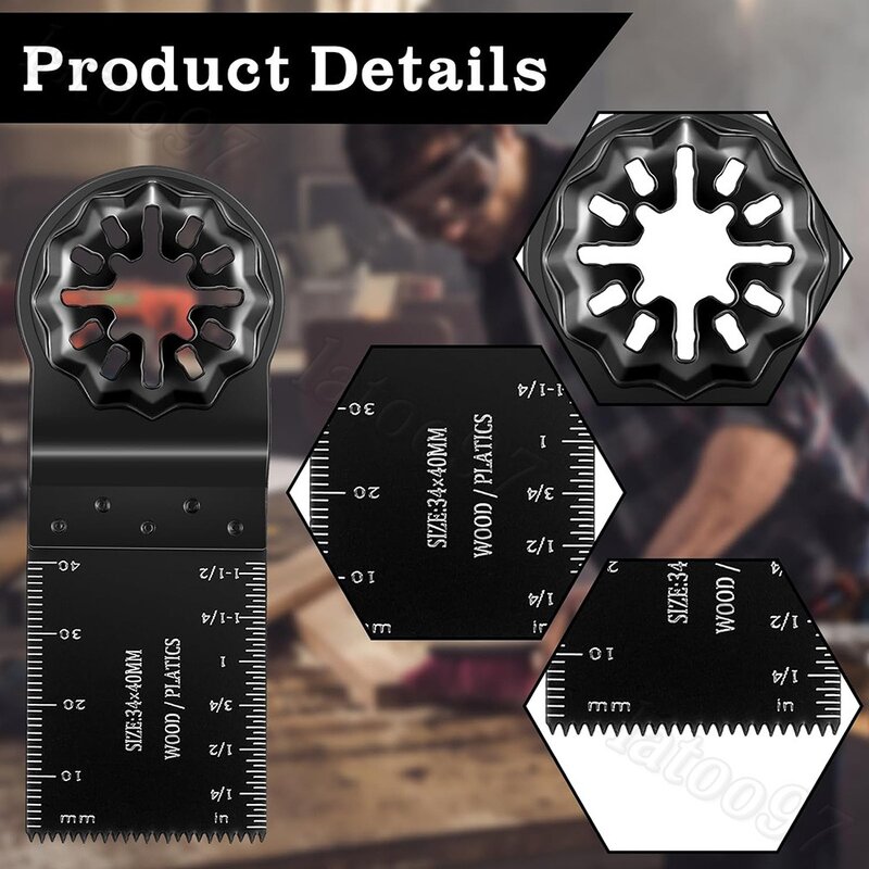 1pcs Multi-function Saw Blade Universal Saw Blade Black High Carbon Steel Double-sided Wood Metal Cutter for Dewalt Makita