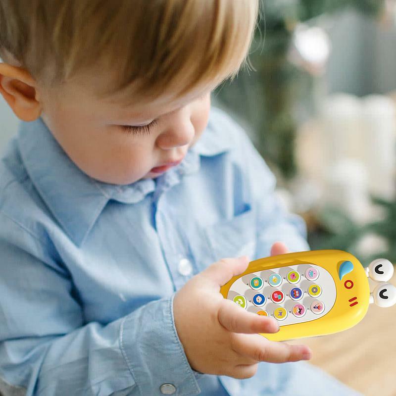 Pretend Play Toy Phone for Children, Finja Play Cell, Brinquedos educativos para crianças de 3 anos