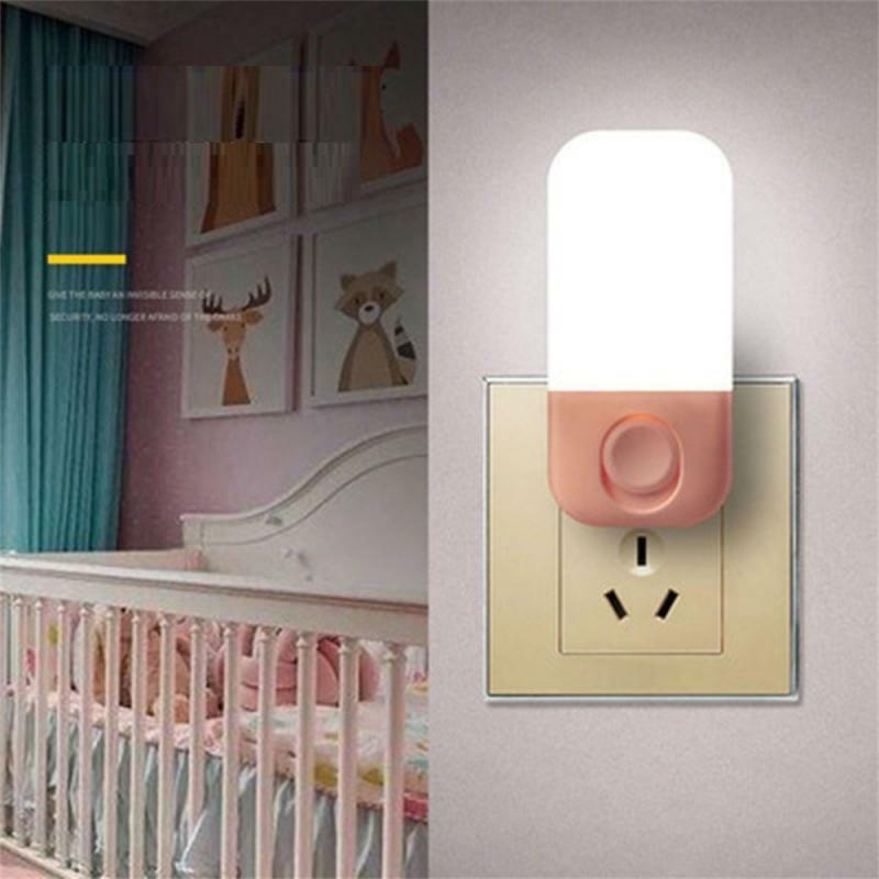 Lampu malam LED redup, lampu LED hemat energi, lampu tidur, kamar tidur, lampu tidur bayi, 1 ~ 10 buah