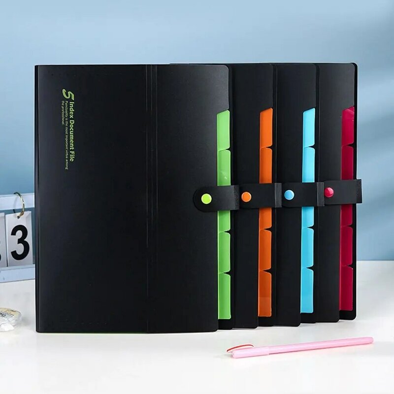 A4 A4 File Folder Portable Large Capacity Waterproof File Storage Bag Multi-layer Archives Bag Office