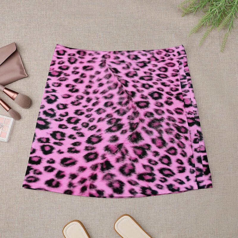 Roze Luipaard Print Mini Rok Kawaii Rok Voor Meisjes Mode Koreaanse Kleding