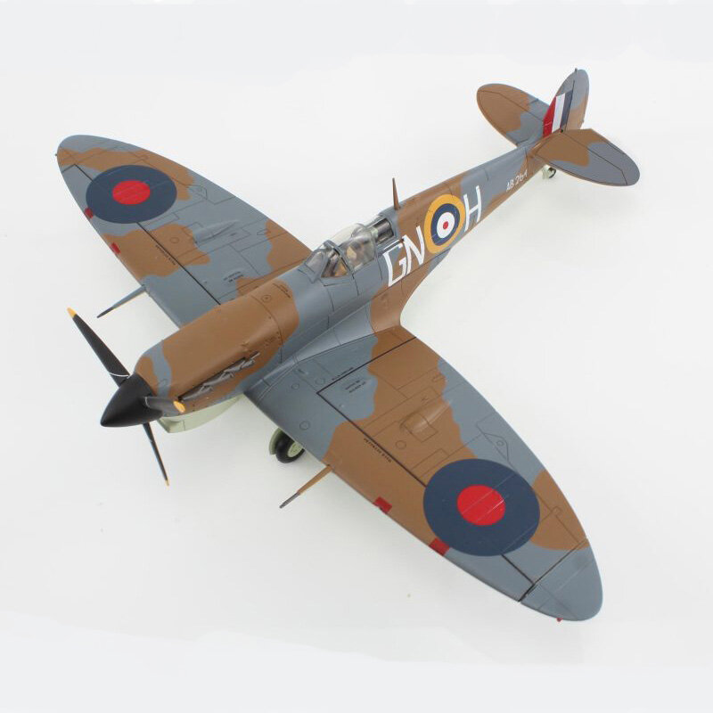 Spitfire Fighter fundido a presión, aleación proporcional con simulación de plástico, modelo de avión, decoración para regalo de hombres, 1:48