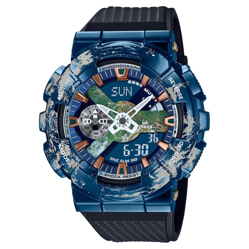 Мужские спортивные цифровые кварцевые часы с полнофункциональной искусственной автоматической подъемностью, циферблат из сплава GM oak series