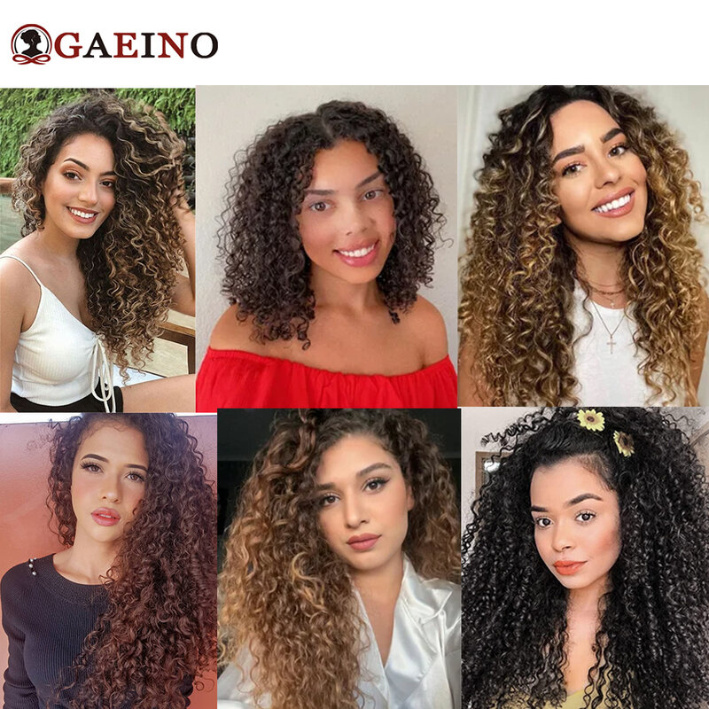 Remy Curly Hair Extensions, 100% cabelo humano, cabeça cheia Hairpiece, Kinky Curly Hair, Ash Brown, Sandy Blonde, Mix, 7Pcs Set