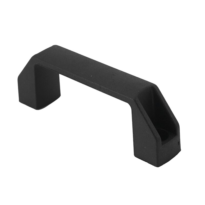 Gaveta de plástico preto Pull Handle, gaveta do armário, preto, 4 pcs, 8,9 centímetros buraco espaçamento