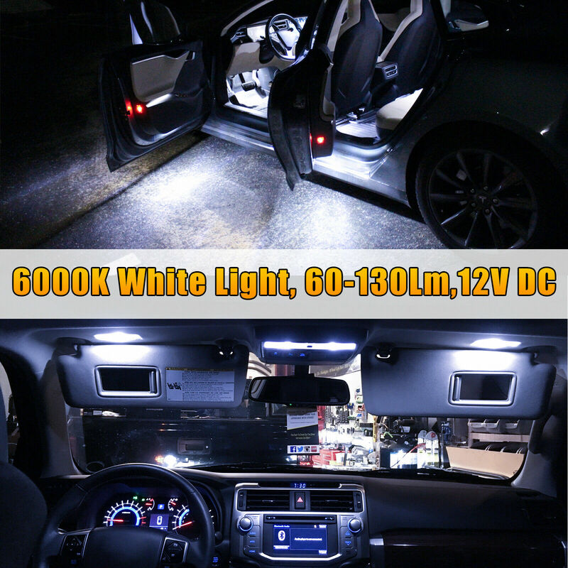 23 шт., Автомобильные светодиодные лампы T10 5050 для багажника