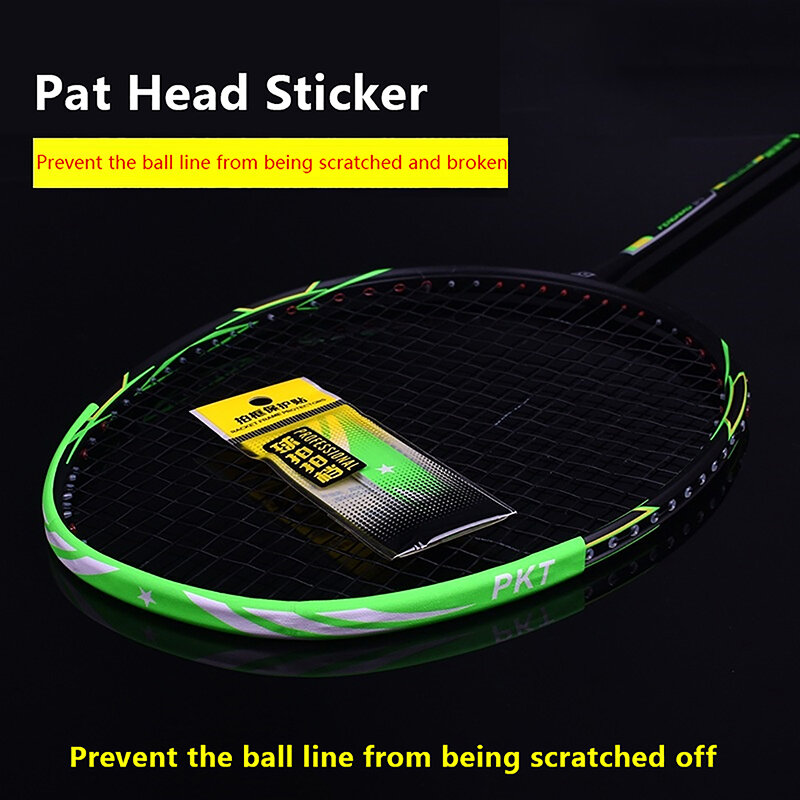 Badminton Racket Hoofd Beschermende Sticker Multi-Color Anti-Frictie Eenvoudige Demontage Draagbare Bat Frame Lijn Tape Beschermer Diy